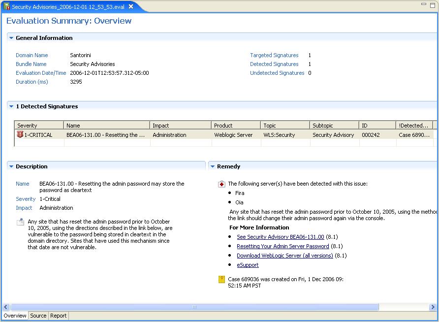 Support Case Wizard Updated Evaluation Summary