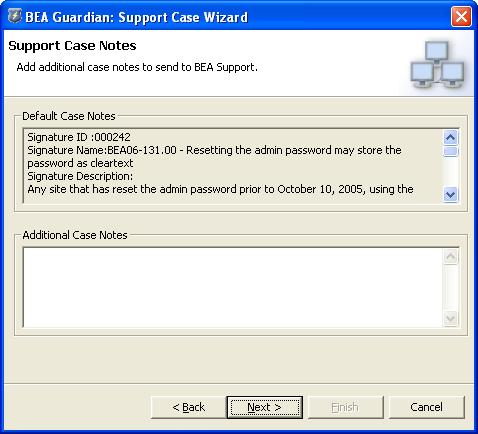 Submit Support Case Support Case Notes