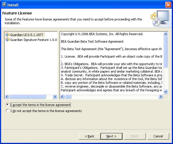 Update Wizard License Agreement