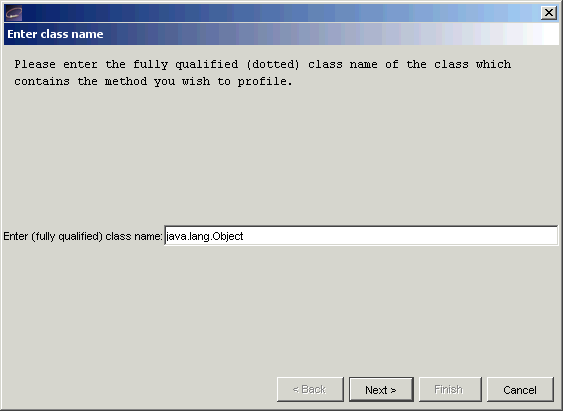 Enter Class Name Dialog Box