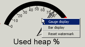 Gauge Context Menu (Bar Display Selected)