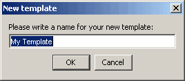 New Template Dialog Box