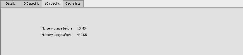 Young Collection (YC) Specifics Tab