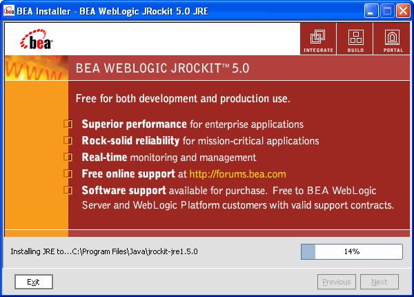 Installer Window with Progress Meter