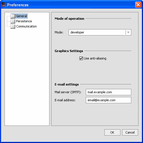  Preferences Window