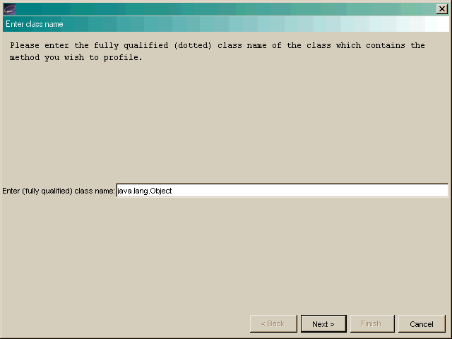 Enter Class Name Dialog Box