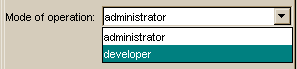 List of Operation Modes