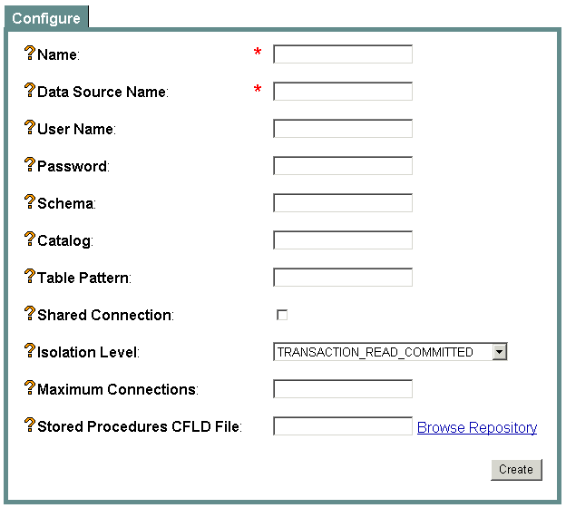 Configuring a Liquid Data Source Description for a Relational Database<a name=