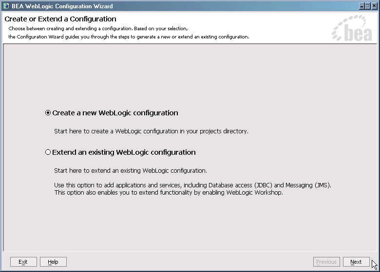 Domain Configuration Wizard
