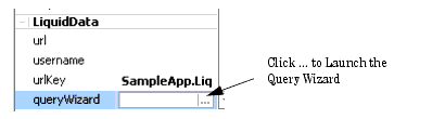 Invoking the Query Wizard from the Workshop Property Editor