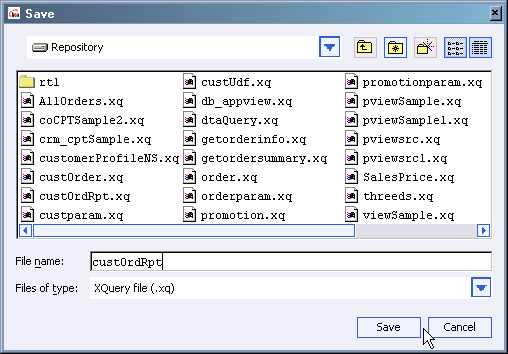Creating a Stored Query