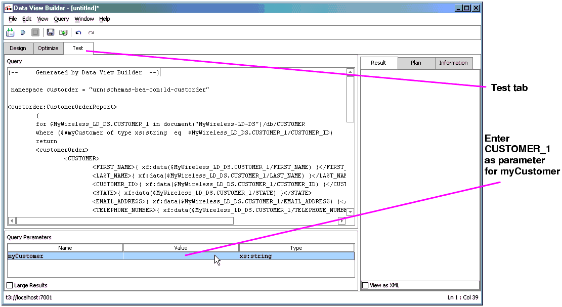 Supplying a Query Parameter