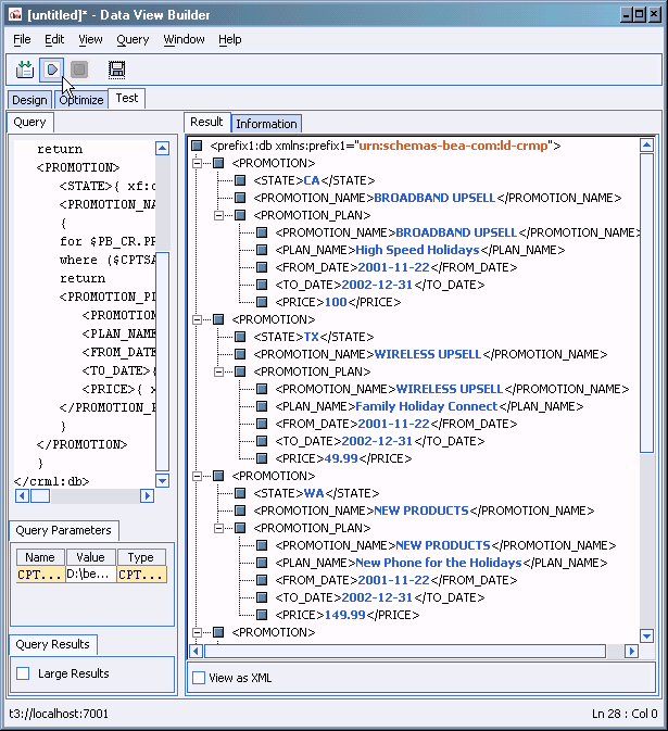 DB-CPT Project (CPTSAMPLE.QPR) in Run Mode