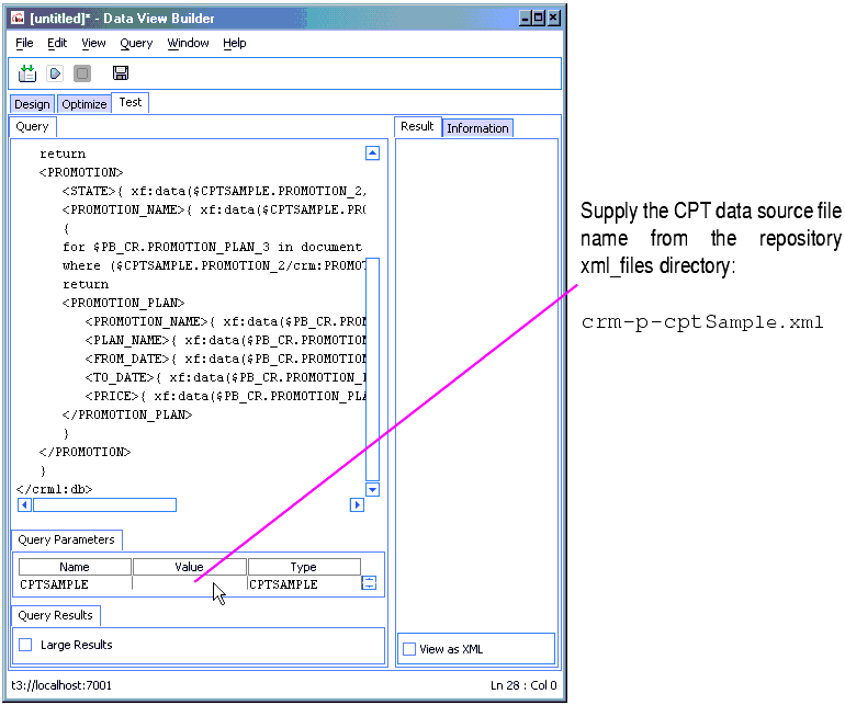 DB-CPT Project (CPTSAMPLE.QPR) with Complex Parameter Types Displayed