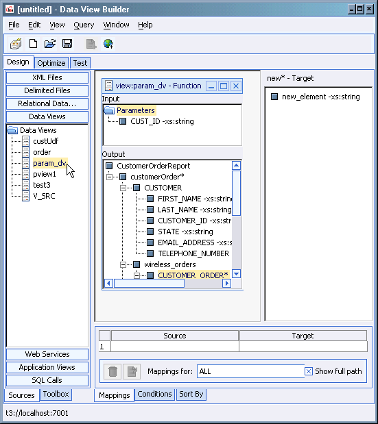 Data View on the Liquid Data Desktop