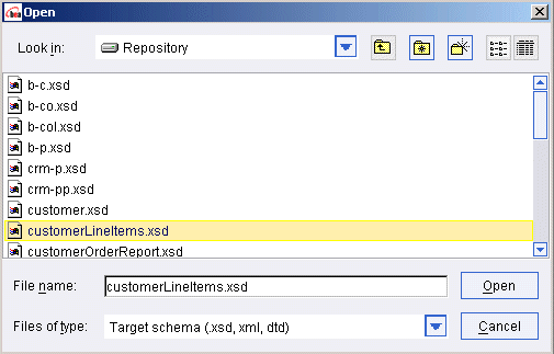 Schema File Selected