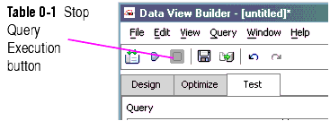 Stop Query Execution Button