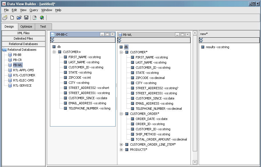 Example with Data Sources Expanded