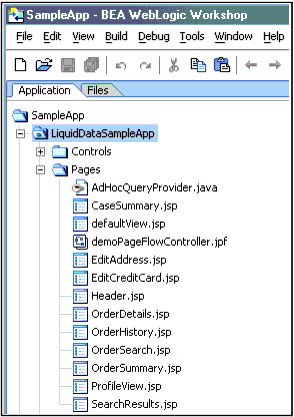 JSP Pages in the SampleApp