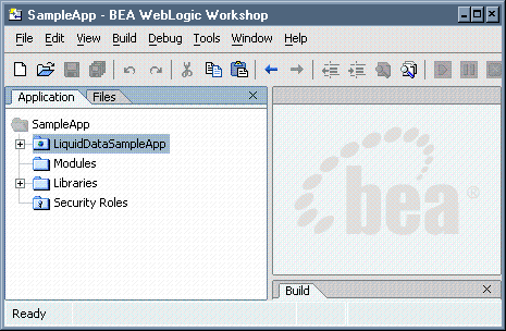 Initial Avitek Customer Self-Service Sample Application Initial Project View