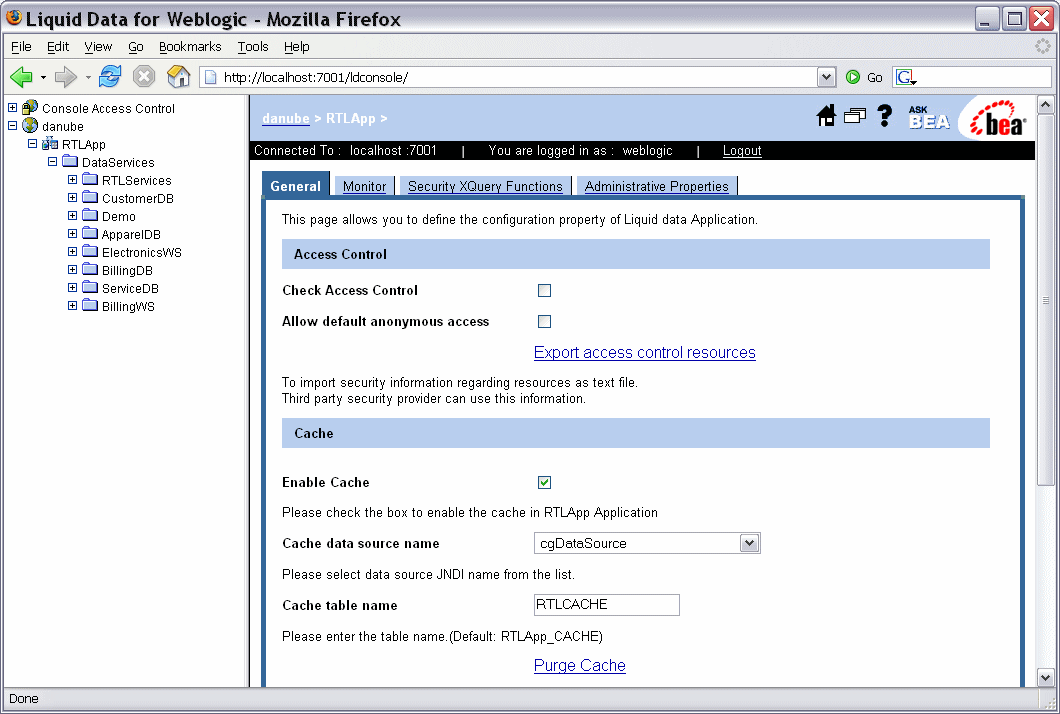 Enabling Results Caching for an Application