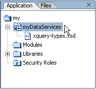 Application Pane of a New Liquid Data Application 