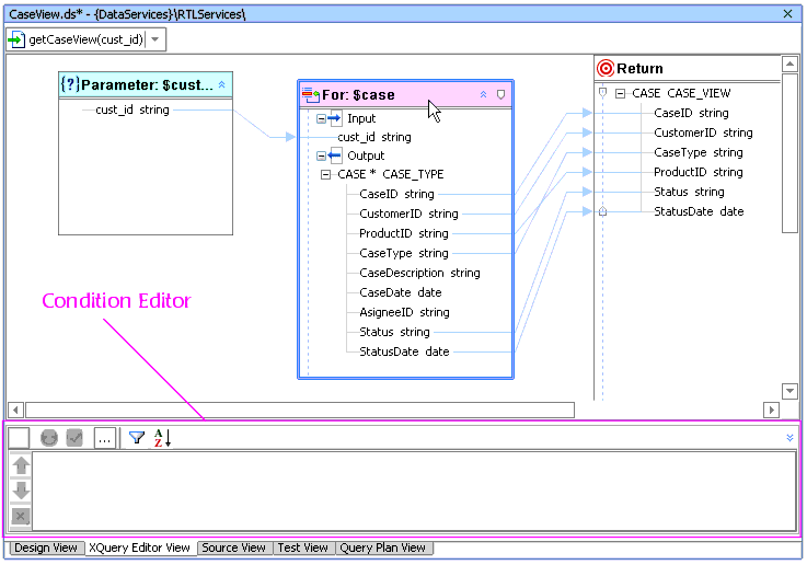 Multi-function Condition Editor