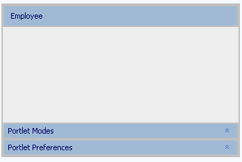 Employee Portlet in Design View