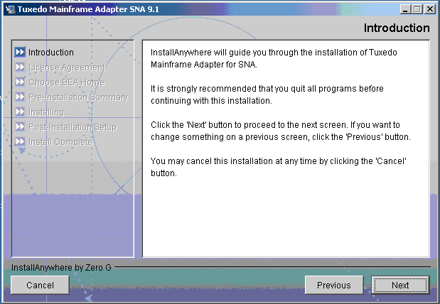 Introduction Screen