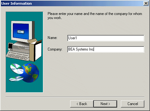 User Information Window