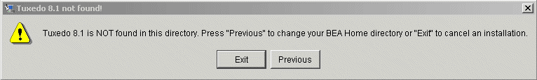 Tuxedo 8.1 Not Installed Message Box