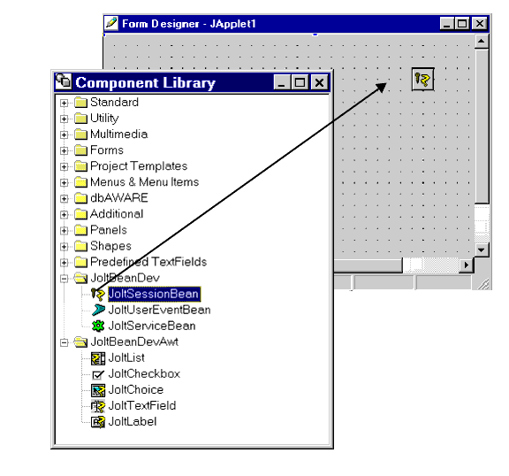 JoltBeans and the Form Designer in Visual Caf�