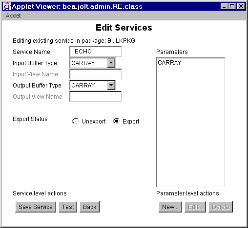 Repository Editor: Edit ECHO Service