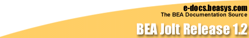BEA Jolt Release 1.2