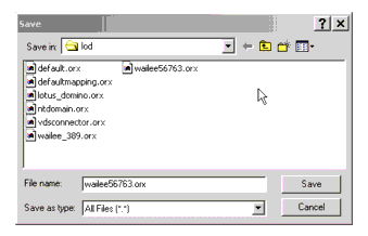 RadiantOne Select Object Save Window