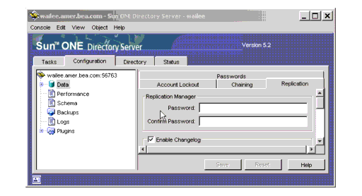 Directory Server Replication Page