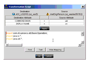 Topology Script for Transformation1