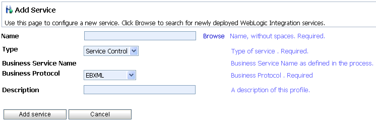 Add Service Page