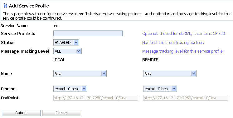 Add Service Profiles to a Service