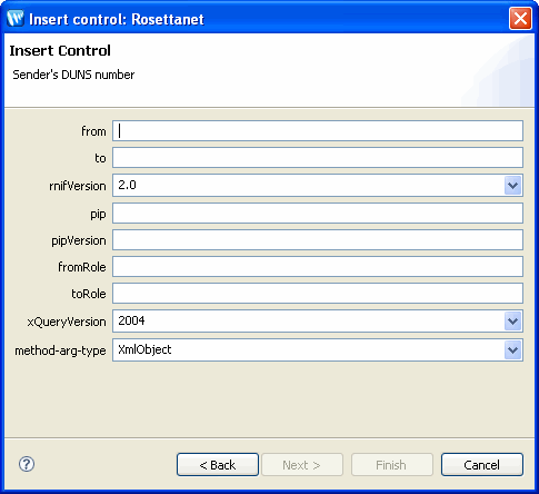 Insert Control: Rosettanet