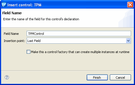 Insert control:TPM