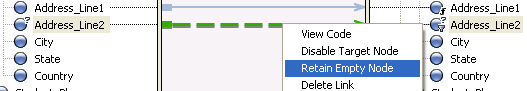 Retain Empty Node