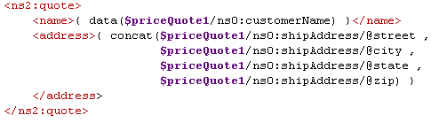 Source view of the myjoin.xq file