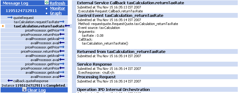 Message Log with Details
