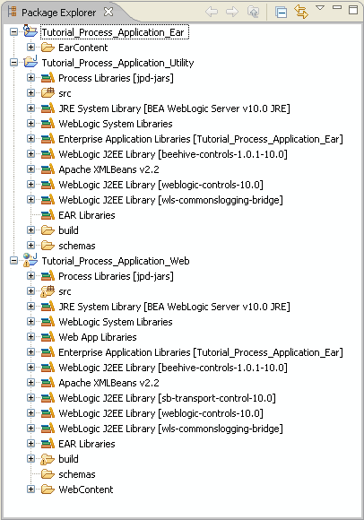 Package Explorer View