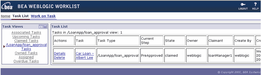 Worklist Manager Portal