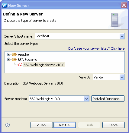 Define a New Server