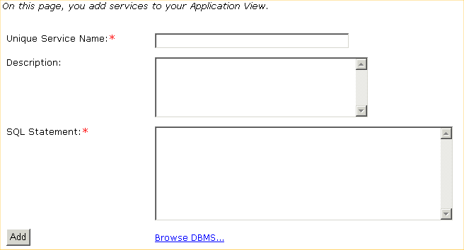 Procedure for Defining and Configuring an Application View