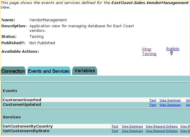 Procedure for Defining and Configuring an Application View