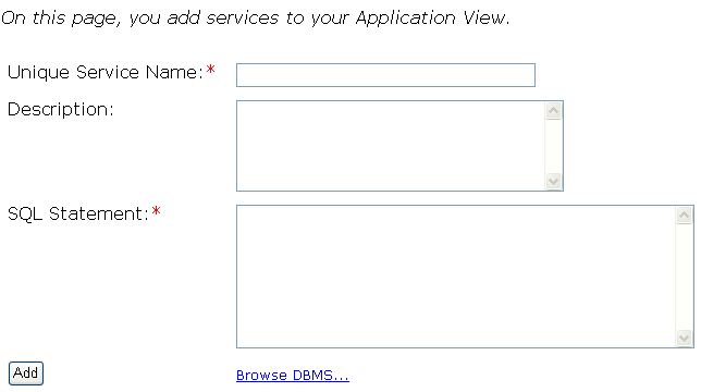 Procedure for Defining and Configuring an Application View